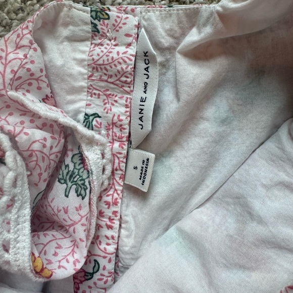 Girls Janie and Jack dress Pink Flutter Sleeve Sundress floral size 5 - Picture 6 of 10